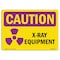 Signmission OSHA CAUTION RADIATION Sign, X-Ray Equipment, 10in X 7in Decal, 7" H, 10" W, Landscape OS-CR-D-710-L-10198 - alternate 1